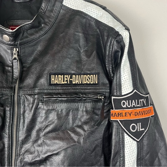 HARLEY DAVIDSON Leather Command Jacket by The Real Leather Company - Picture 9 of 11